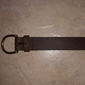 Brown leather belt